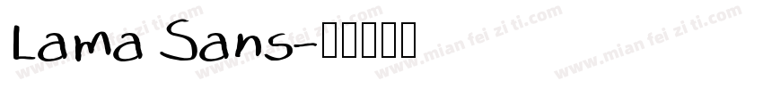 Lama Sans字体转换